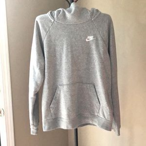 Women’s Nike sweatshirt, light gray.